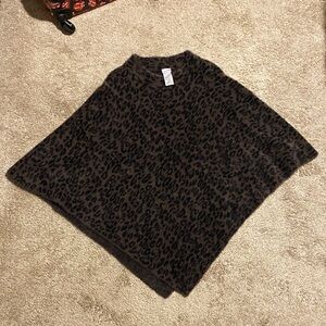 Chico's Brown and Black Animal Print Poncho